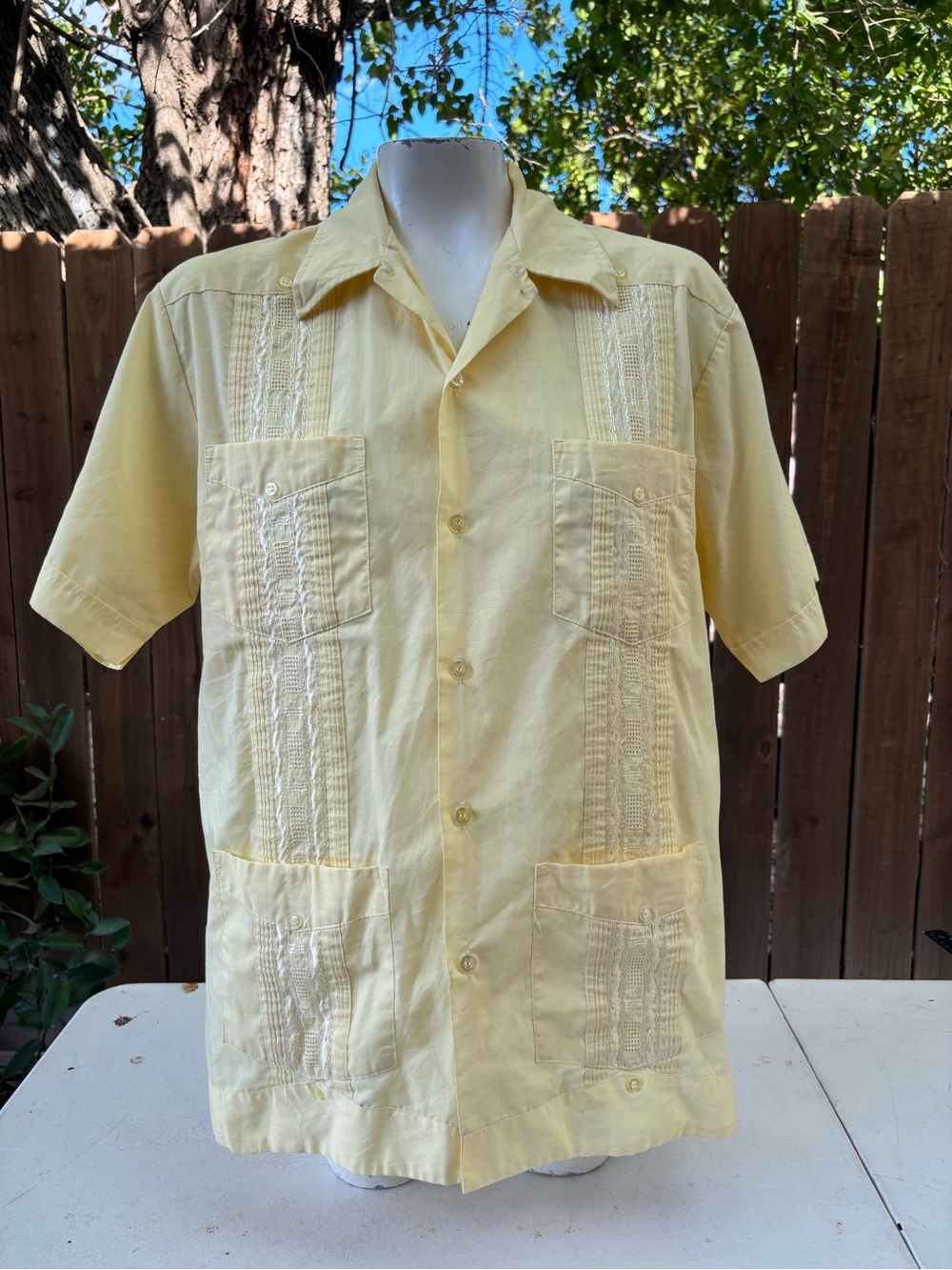 Vintage Authentic Guayabera by Haband size M.